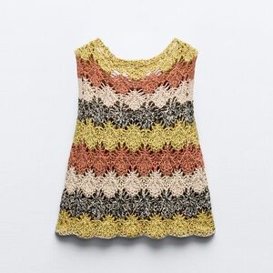 NWT Zara Open Knit Top